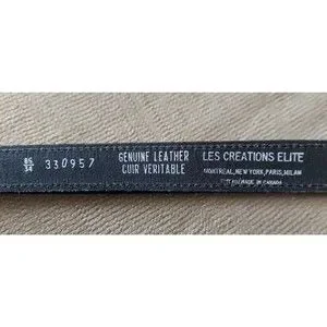 VINTAGE WOMENS LES CREATIONS ELITE BLACK SILVER BELT SIZE M  NEW VINTAGE WOMENS LES CREATIONS ELITE BLACK SILVER BELT SIZE M  main image 4